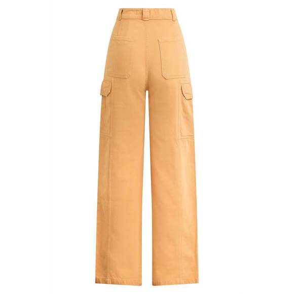 NEW HUDSON high-rise wide leg cargo pant in clay - Picture 5 of 5